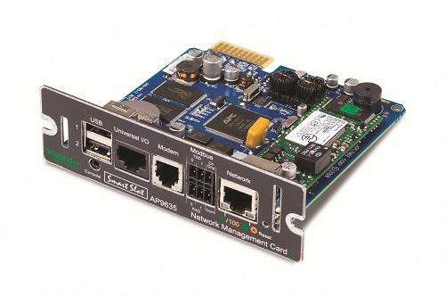 APC Network Management Card 2 with Environmental Monitoring, Out of Band Management and Modbus - Adaptador de gestão remota - SmartSlot - 10/100 Ethernet - para P/N: GVX500K1250GS, GVX500K1500GS, GVX750K1250GS, GVX750K1500GS, GVX750K1500HS