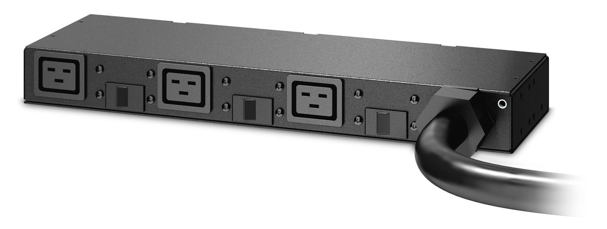 APC Basic Rack PDU AP6038A - Unidad de distribución de energía (montable en rack) - CA 200-240 V - entrada: IEC 60309 63A - conectores de salida: 3 (IEC 60320 C19 16A) - Cable de 3,65 m - a P/N: SCL400RMJ1U, SCL500RMI1UC, SCL500RMI1UNC, SMTL1000R