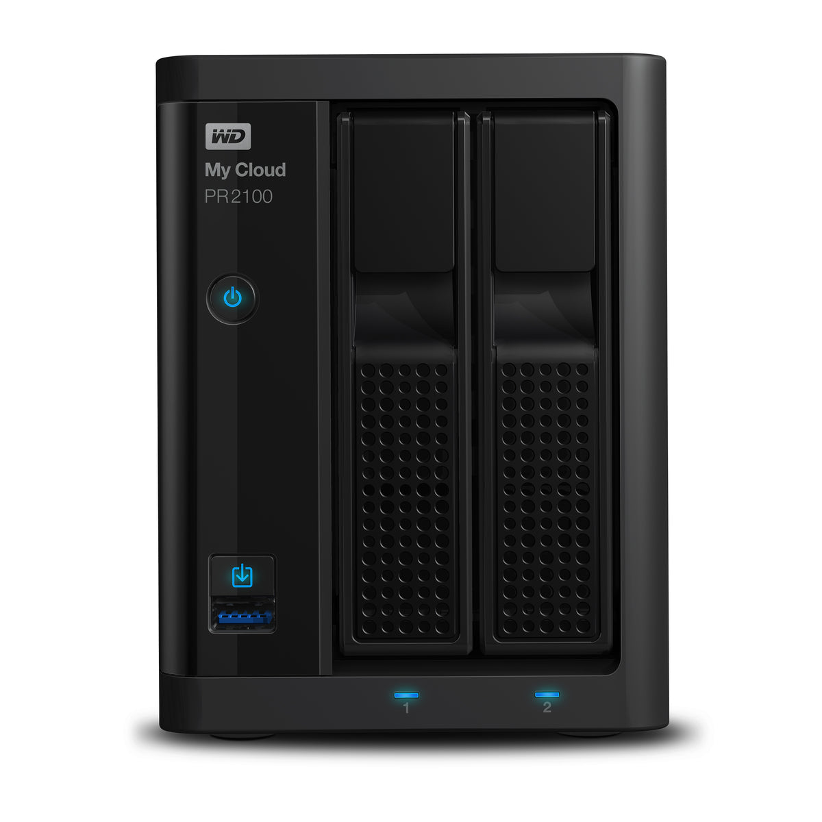 WD My Cloud PR2100 WDBBCL0000NBK - NAS Server - 2 bays - RAID (hard disk expansion) 0, 1, JBOD - RAM 4 GB - Gigabit Ethernet