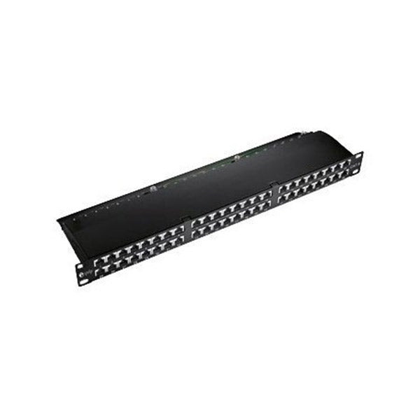 EQUIP PATCH PANEL 19 CAT6 FTP 48P 1U BLACK ARMORED