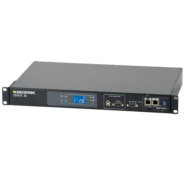 SOCOMEC STATYS XS 16A 230V MONOFASICO 2 HILOS 2 POLOS CONMUTACION RACK 19 PULGADAS