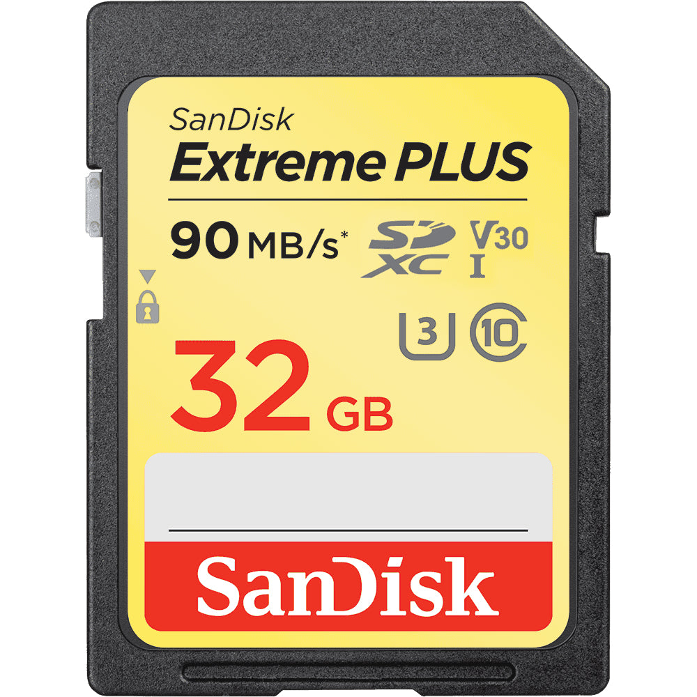 Tarjeta de memoria SDHC Extreme Plus de 32 GB y 90 MB