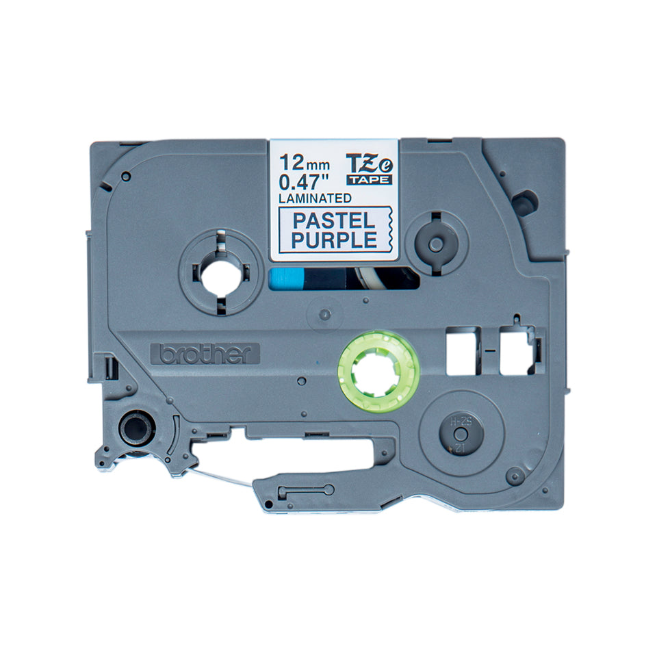 Brother TZe-MQF31 - Black on Pastel Purple - Roll (1.2cm x 8m) 1 Cassette(s) Laminated Tape - For Brother PT-P750, P950, P-Touch PT-D610, P-Touch Cube PT-P300 , P-Touch Cube Pro PT-P910