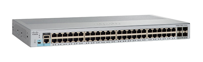 Cisco Catalyst 2960L-SM-48TS - Switch - L3 - Smart - 48 x 10/100/1000 + 4 x 10 Gigabit SFP+ - Rail mountable