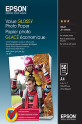 Epson Value - Glossy - A4 (210 x 297 mm) - 183 gsm - 50 sheet(s) photo paper - for Epson L382, L386, L486, Expression Home HD XP-15000, Expression Premium XP-900