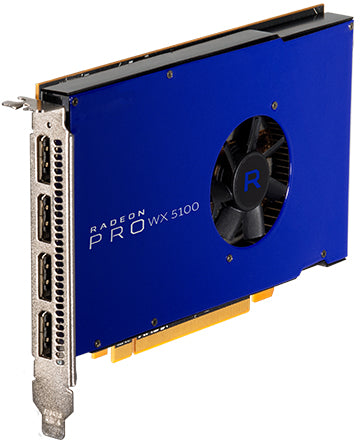 AMD Radeon Pro WX5100 - Graphics Card - Radeon Pro WX 5100 - 8 GB GDDR5 - PCIe 3.0 x16 - 4 x DisplayPort