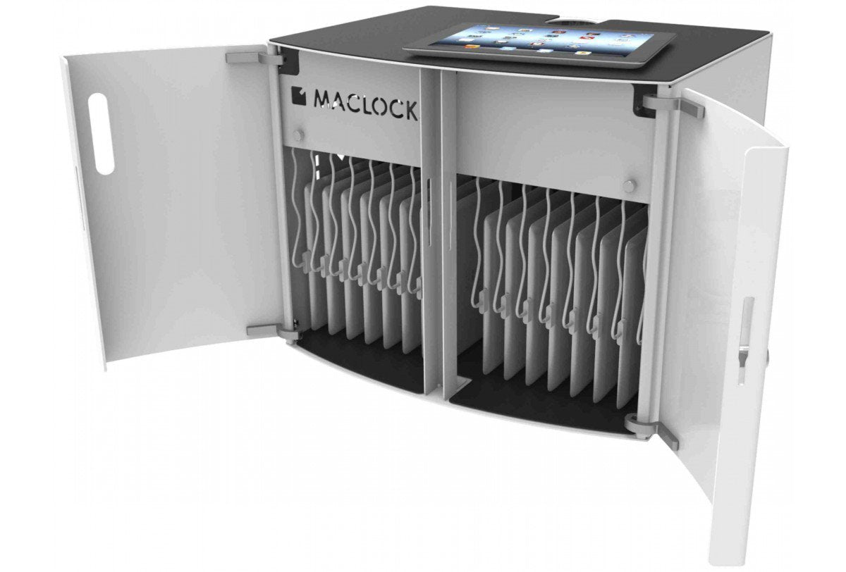 Compulocks Tablet / Laptop Charging Cabinet For Counter Top or Wall Mount EU Power Plug - Enclosure unit - for 16 tablets - screen size: 13" - wall mountable, cart mountable