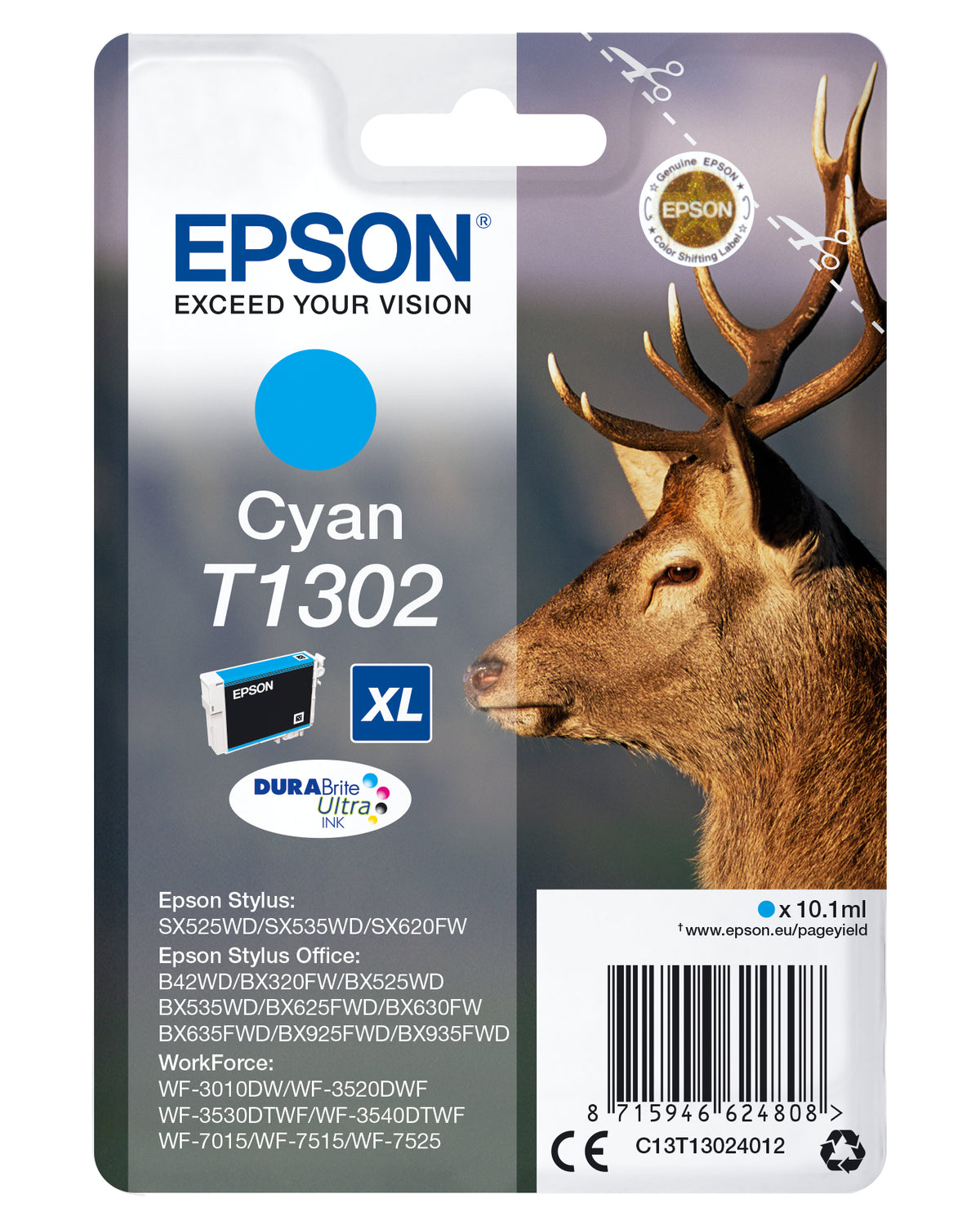 EPSON TINTEIRO AZUL XL SX525/620/B42/935/WF-7