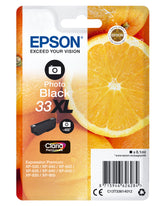 Epson 33XL - 8.1 ml - XL - preto foto - original - blister - tinteiro - para Expression Home XP-635, 830, Expression Premium XP-530, 540, 630, 635, 640, 645, 830, 900