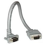C2G Premium SXGA 90° Up Angled - Cable VGA - HD-15 (VGA) (M) a HD-15 (VGA) (M) - 5 m - Conector de 90°