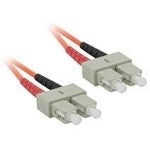 C2G Low-Smoke Zero-Halogen - Cable patch - SC multimodo (M) a SC multimodo (M) - 10 m - fibra óptica - 62,5/125 micras - naranja