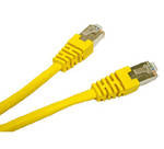 C2G Cat5e Booted Shielded (STP) Network Patch Cable - Cabo patch - RJ-45 (M) para RJ-45 (M) - 7 m - PTB - CAT 5e - moldado - amarelo