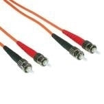 C2G Low-Smoke Zero-Halogen - Cable patch - ST multimodo (M) a ST multimodo (M) - 1 m - fibra óptica - 62,5/125 micras - naranja