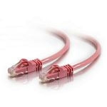 Cable de conexión de red C2G Cat6 con arranque sin blindaje (UTP) - Cable de conexión - RJ-45(M) a RJ-45(M) - 1,5 m - PTNB - CAT 6 - moldeado, sin nudos, trenzado - rosa