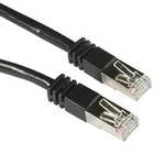 Cable de conexión de red C2G Cat5e Booted Shielded (STP) - Cable de conexión - RJ-45 (M) a RJ-45 (M) - 2 m - PTB - CAT 5e - moldeado - negro