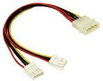 C2G "Y" Cable - Power Splitter - 4 PIN mini power connector (F) to 4 PIN internal power (M)