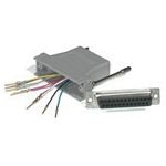 C2G Modular Adapter - Adaptador serial - RJ-45 (10 pinos) (F) para DB-25 (M) - cinza