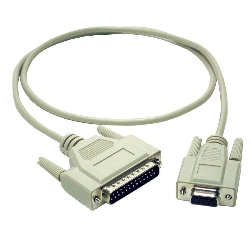 C2G - Cable serie - DB-9 (F) a DB-25 (M) - 2 m - moldeado, tornillos de mariposa