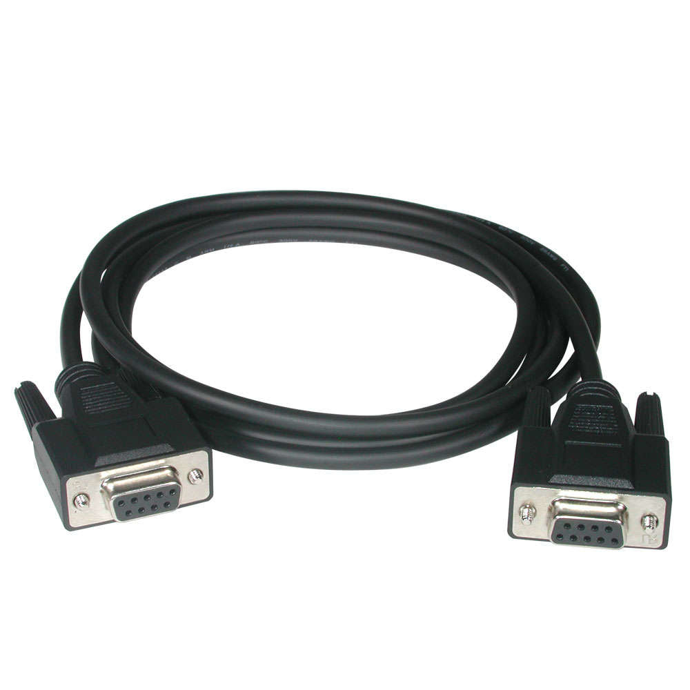 C2G - Null Modem Cable - DB-9 (F) to DB-9 (F) - 2 m - molded - black