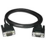 C2G - Serial Extension Cable - DB-9(M) to DB-9(F) - 1m - molded, thumbscrews - black