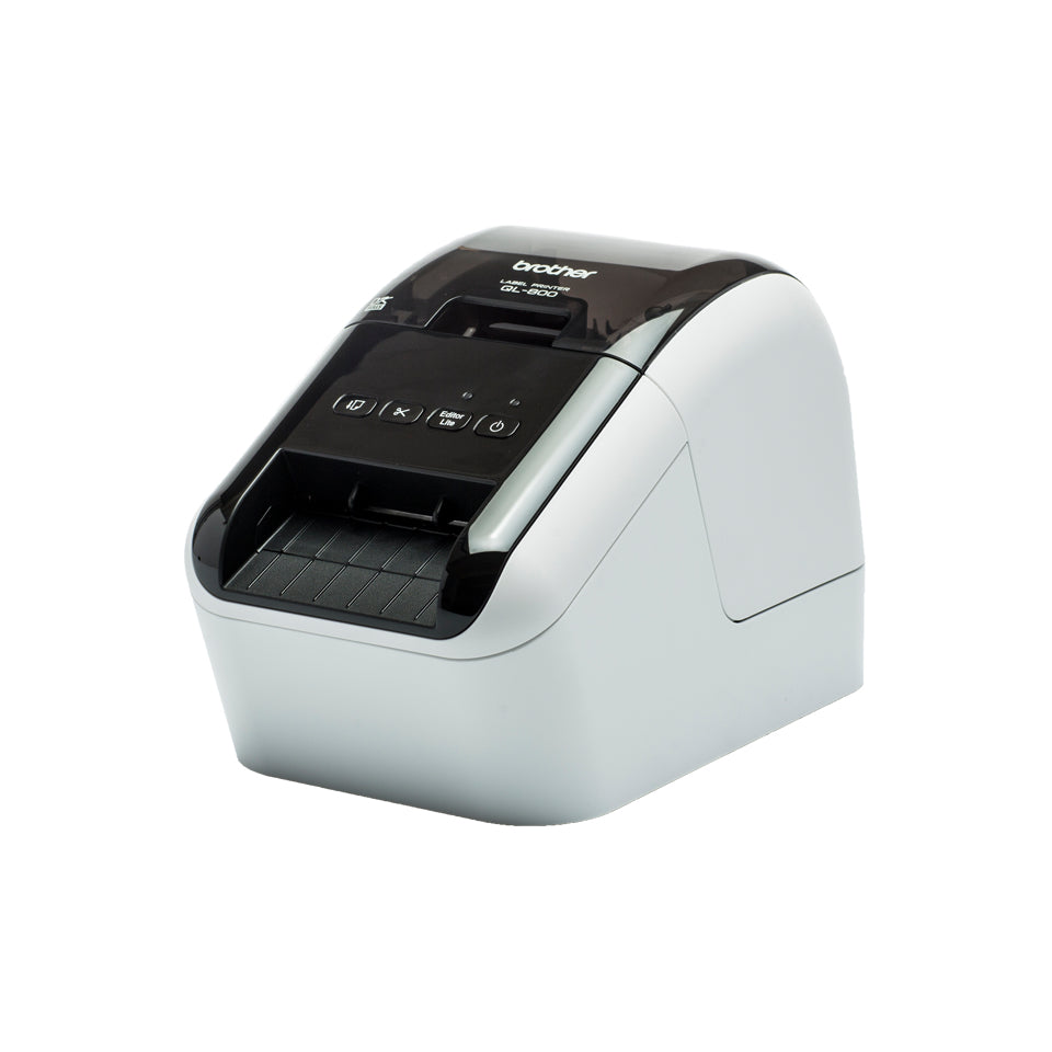 Brother QL-800 - Label Printer - two-color (monochrome) - direct thermal - Roll (6.2 cm) - 300 x 600 dpi - up to 148 mm/sec - USB 2.0, USB host - cutter