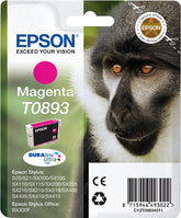 Epson T0893 - 3,5 ml - magenta - original - blister - cartucho de tinta - para Stylus S21, SX110, SX115, SX210, SX215, SX400, SX405, SX410, SX415, Stylus Office BX300