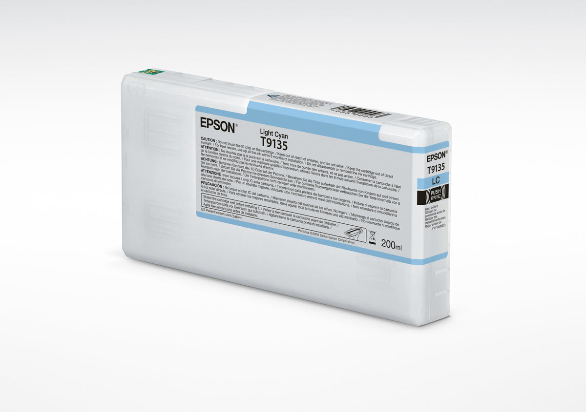 Epson T9135 - 200 ml - light cyan blue - original - ink cartridge - for SureColor P5000, SC-P5000, SC-P5000 STD Spectro, SC-P5000 Violet, SC-P5000 Violet Spectro