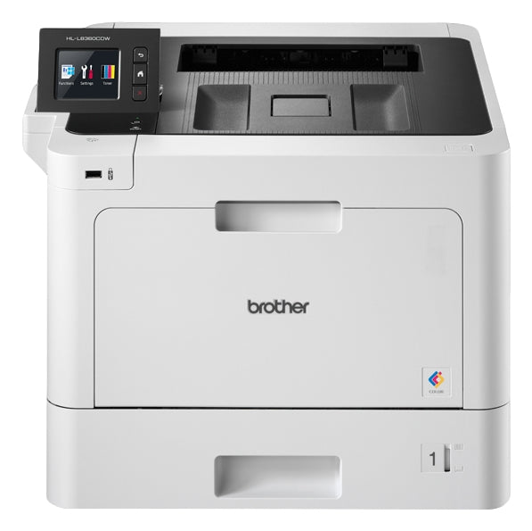 Brother HL-L8360CDWT - Printer - color - Duplex - laser - A4/Legal - 2400 x 600 dpi - up to 31 ppm (mono)/ up to 31 ppm (color) - capacity: 550 sheets - USB 2.0, Gigabit LAN, WiFi Fi(n), USB host, NFC