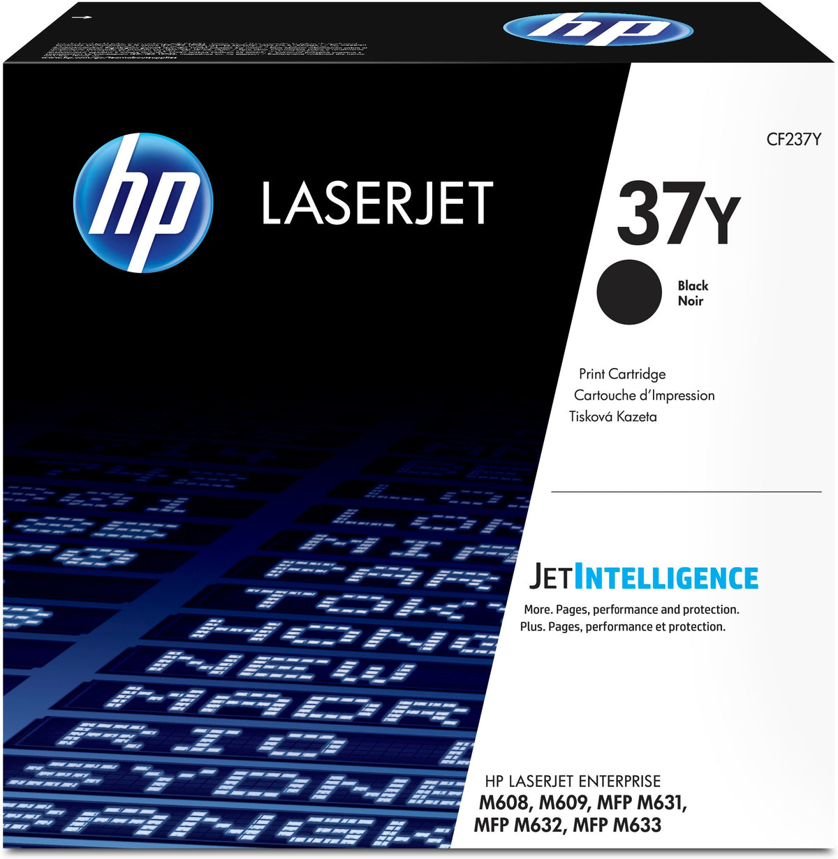 HP 37Y - Extra High Yield - Black - Genuine - LaserJet - Toner Cartridge (CF237Y) - for LaserJet Enterprise M608, M609, MFP M633, LaserJet Enterprise Flow MFP M633