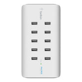 Belkin ROCKSTAR - Estação de carregamento - 120 Watt - 10 conectores de saída (10 x USB Tipo A de 4 pinos)