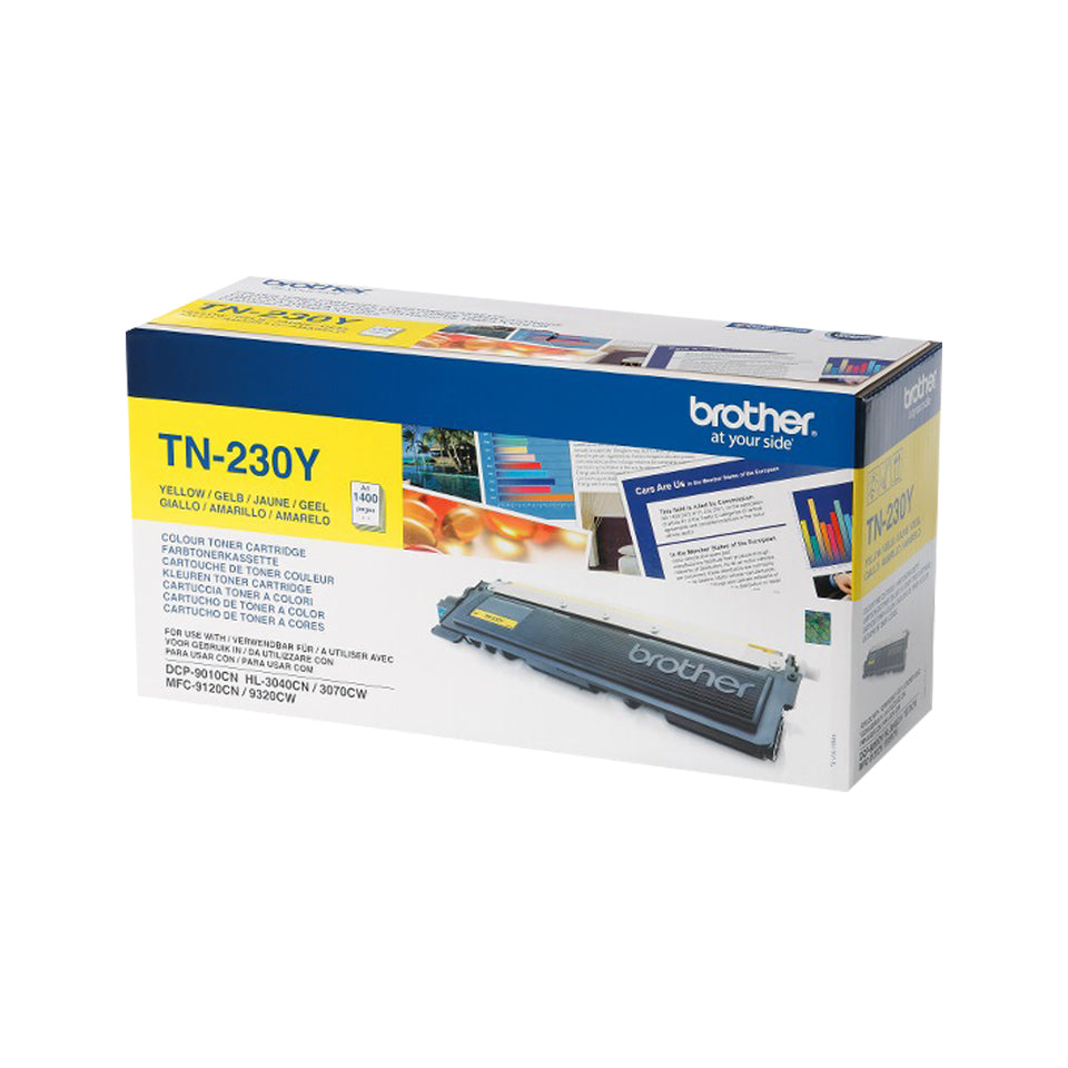 Brother TN230Y - Amarillo - original - cartucho de tóner - para Brother DCP-9010CN, HL-3040CN, HL-3040CW, HL-3070CW, MFC-9120CN, MFC-9320CN, MFC-9320CW