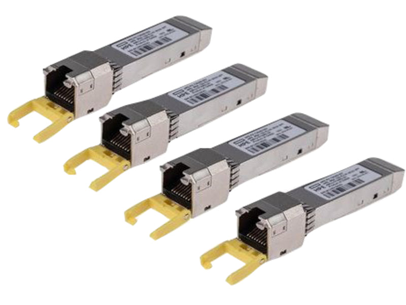 HPE - SFP+ Transceiver Module - GigE, iSCSI - 1000Base-T - RJ-45 (pack of 4)
