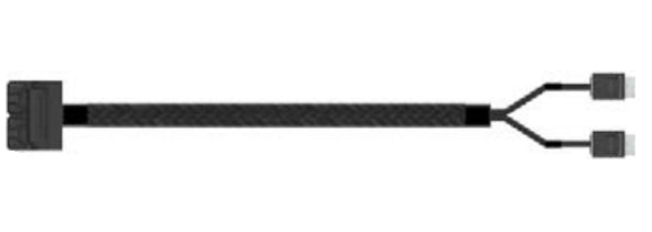 Intel - Internal SAS Cable - 4x Mini SAS HD (SFF-8643) (M) straight to 4i MiniLink SAS (SFF-8611) (M) straight - 70 cm (pack of 2)