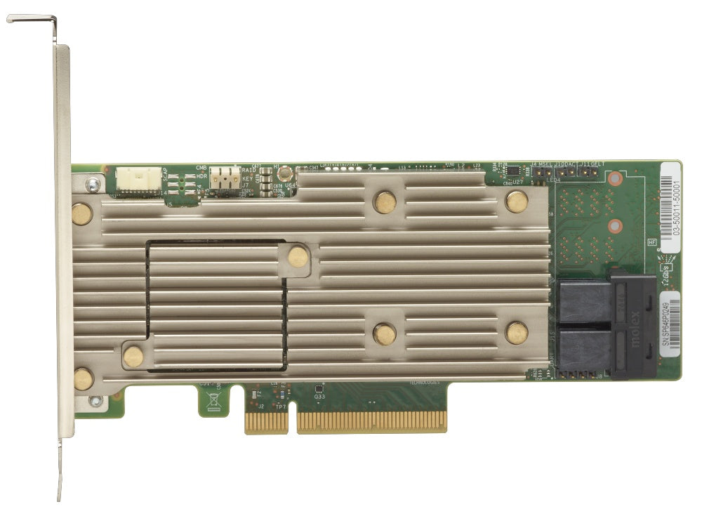 Lenovo ThinkSystem 930-8i - Controlador de armazenamento (RAID) - 8 Canal - SATA / SAS 12Gb/s - baixo perfil - RAID (expansão de disco rígido) 0, 1, 5, 6, 10, 50, JBOD, 60 - PCIe 3.0 x8 - para ThinkSystem SR630 V2, SR645, SR650 V2, SR665, SR670 V2, S