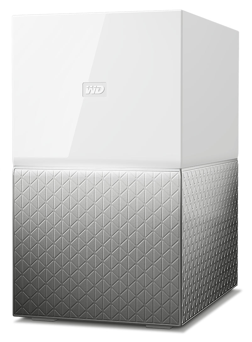 WD My Cloud Home Duo WDBMUT0040JWT - Personal Cloud Storage Device - 4TB - 2TB x 2 HDD - Gigabit Ethernet