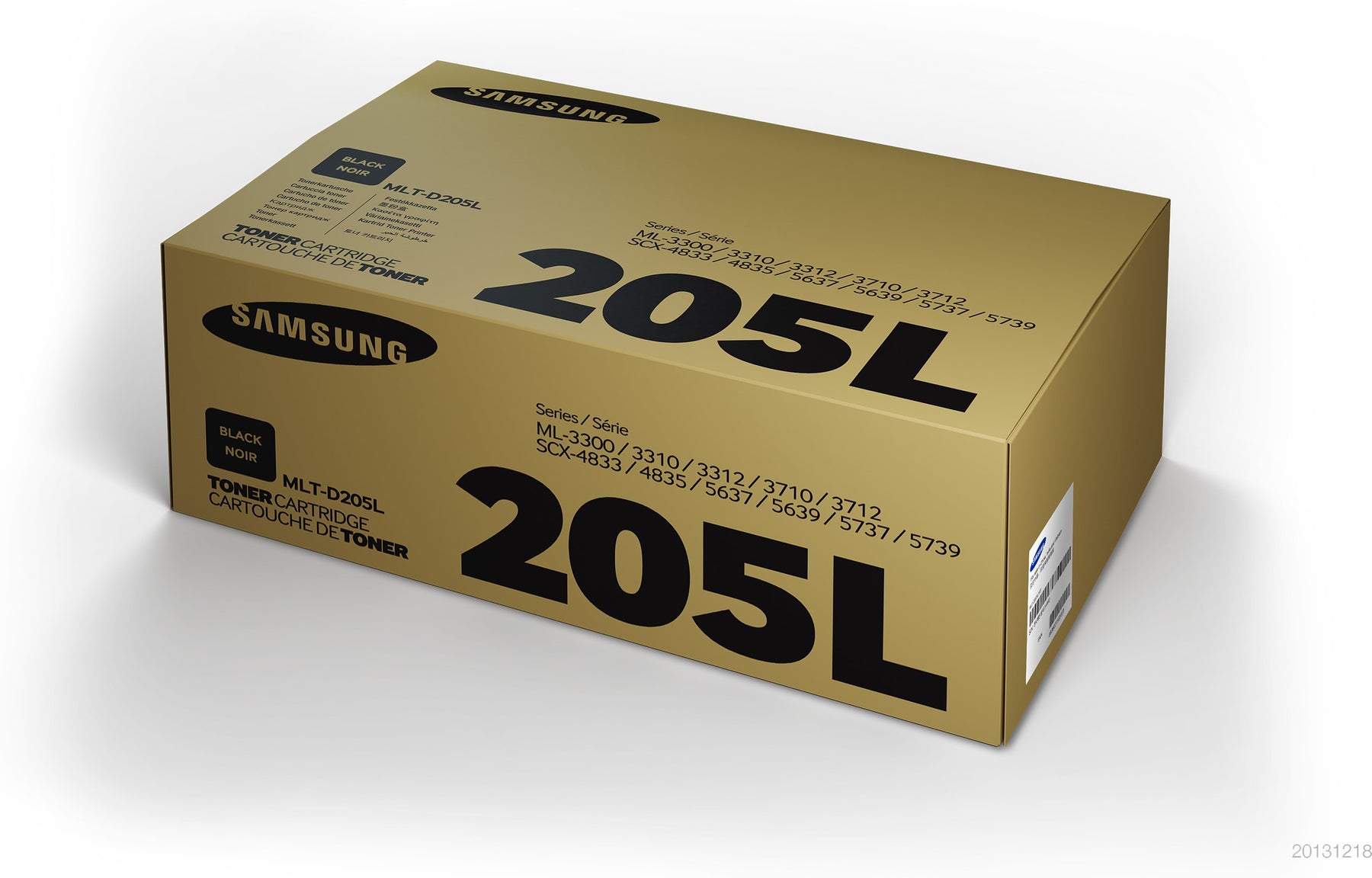 Samsung MLT-D205L - High Yield - black - original - toner cartridge (SU963A) - for Samsung ML-3300, 3310, 3312, 3700, 3710, 3712, SCX-4833, 4835, 5637, 5639, 5737, 5739