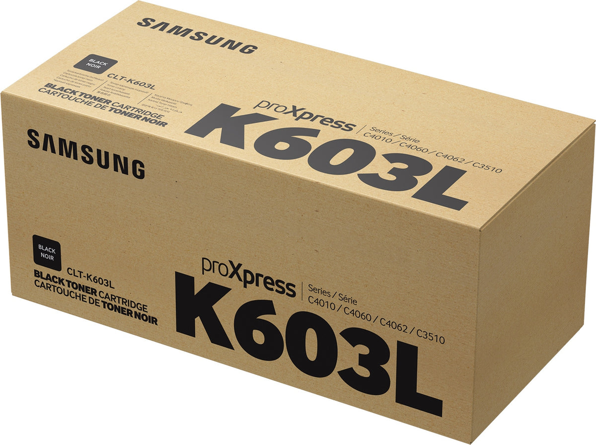 Samsung CLT-K603L - Alto rendimiento - Negro - Genuino - Cartucho de tóner (SU214A) - para ProXpress SL-C4010N, SL-C4010ND, SL-C4012ND, SL-C4060FX, SL-C4062FX