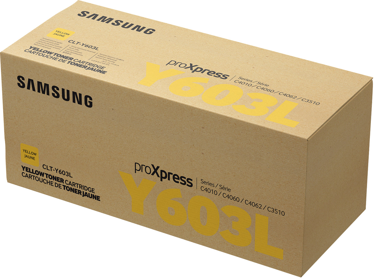 Samsung CLT-Y603L - Alto rendimiento - Amarillo - Genuino - Cartucho de tóner (SU557A) - para ProXpress SL-C4010N, SL-C4010ND, SL-C4012ND, SL-C4060FX, SL-C4062FX