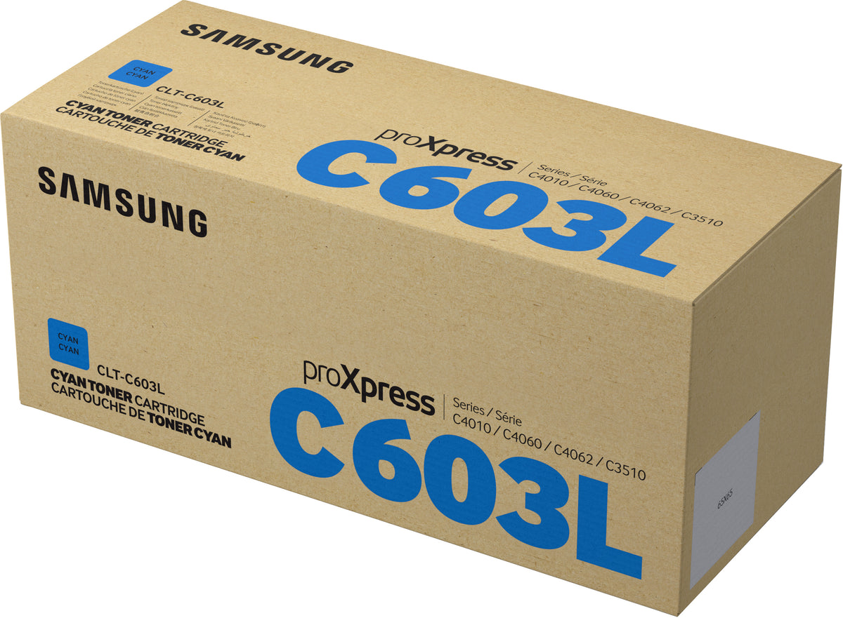 Samsung CLT-C603L - High Yield - azul cian - original - cartucho de tóner (SU080A) - para ProXpress SL-C4010N, SL-C4010ND, SL-C4012ND, SL-C4060FX, SL-C4062FX