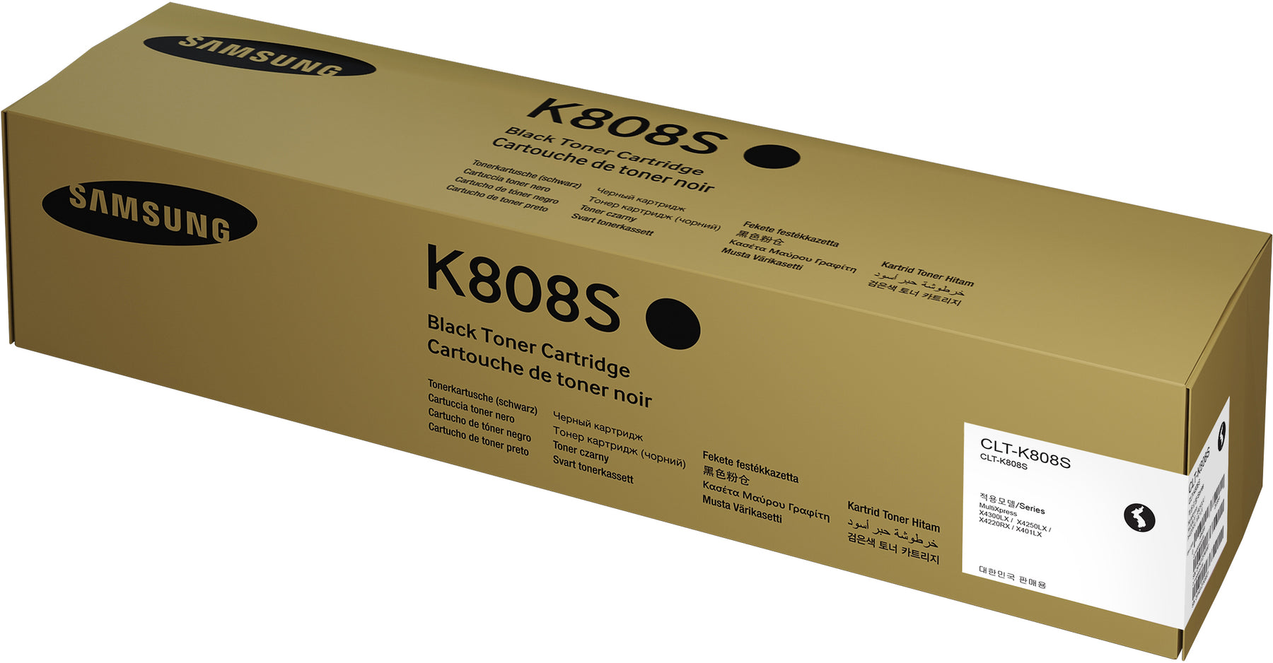 Samsung CLT-K808S - Black - original - toner cartridge (SS600A) - for MultiXpress SL-X400LX, SL-X401LX, SL-X4220RX, SL-X4250LX, SL-X4300LX