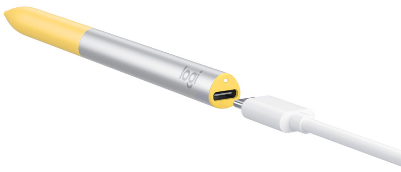 Logitech Pen - Caneta digital - sem fios - amarelo - para Acer Chromebook Enterprise 514, ASUS Chromebook Flip CM3, HP Chromebook x360