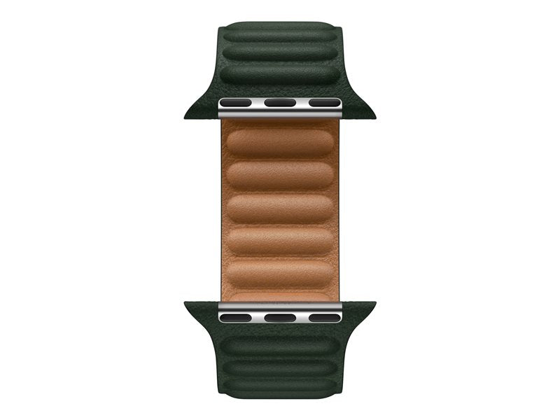 41mm Sequoia Green Leather Link - S/M
