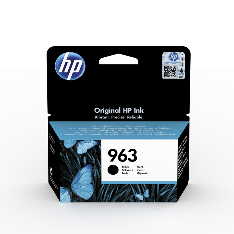 HP 963 - 24.09 ml - black - original - Officejet - ink cartridge - for Officejet 9012, Officejet Pro 90XX