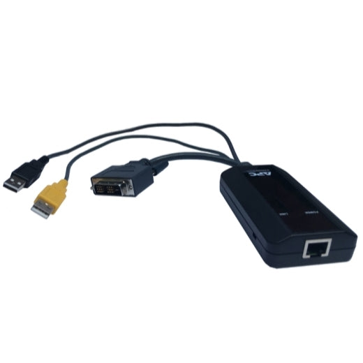 MÓDULO DE SERVIDOR KVM 2G DE APC, DVI CON MEDIOS VIRTUAL Y CAC - Extensión KVM - USB - Compatible con TAA - para P/N: KVM0108A, KVM0116A, KVM0216A, KVM1116P, KVM-BN001
