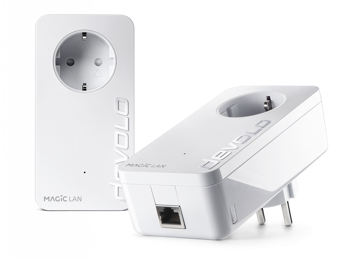 devolo Magic 1 LAN, kit de inicio, velocidad Powerline de hasta 1200 Mbps con 1 puerto LAN - PT8302