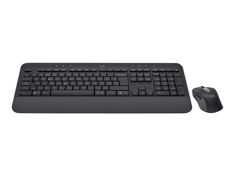 Logitech Signature MK650 for Business - Conjunto de teclado e rato - sem fios - 2.4 GHz, Bluetooth LE - AZERTY - Francês - branco sujo