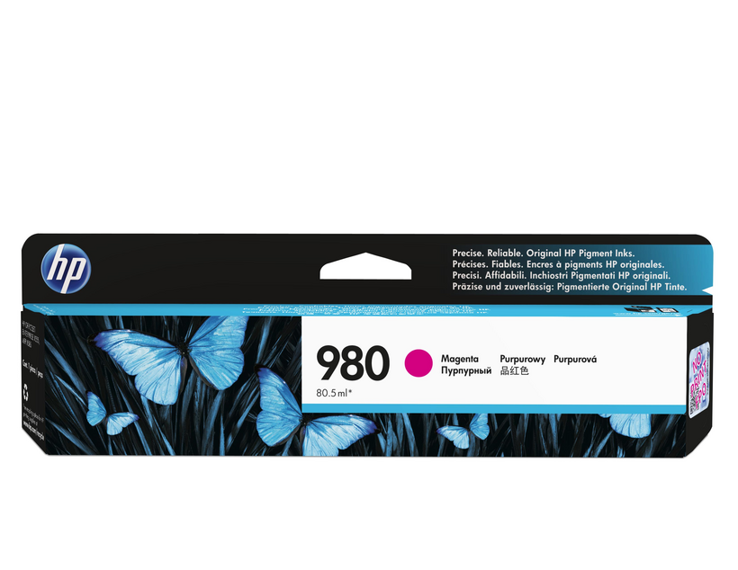 HP 980 - 86.5 ml - magenta - original - ink cartridge - for Officejet Enterprise Color MFP X585, Officejet Enterprise Color Flow MFP X585
