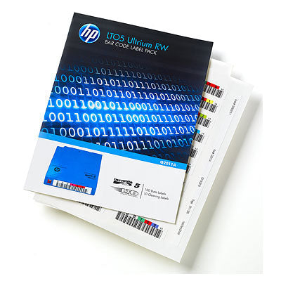 Paquete de etiquetas de código de barras HPE LTO-5 Ultrium RW - Etiquetas de código de barras - para HPE MSL2024, MSL4048, MSL8096, LTO-5 Ultrium, StoreEver MSL4048 LTO-5, MSL6480