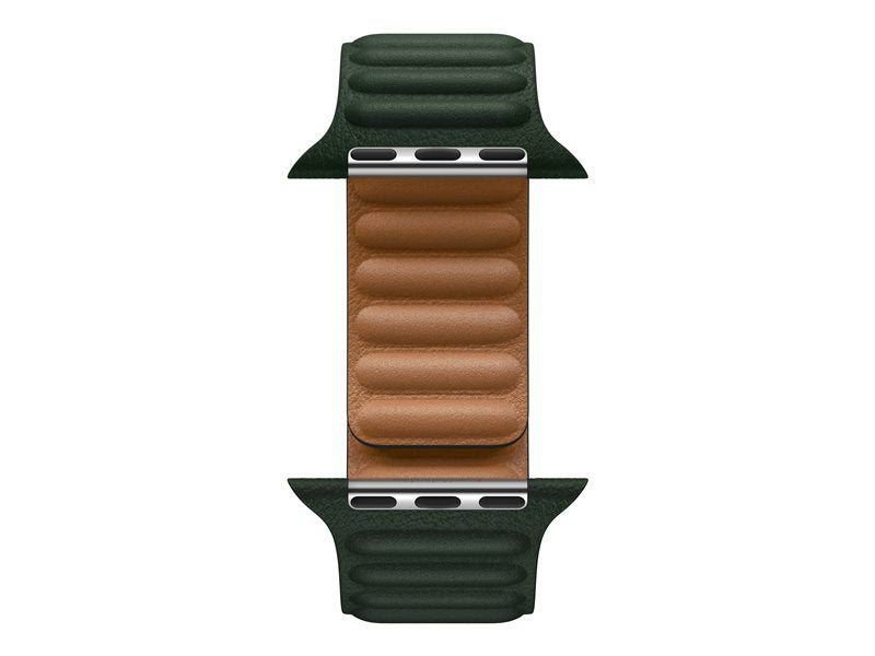 45mm Sequoia Green Leather Link - S/M