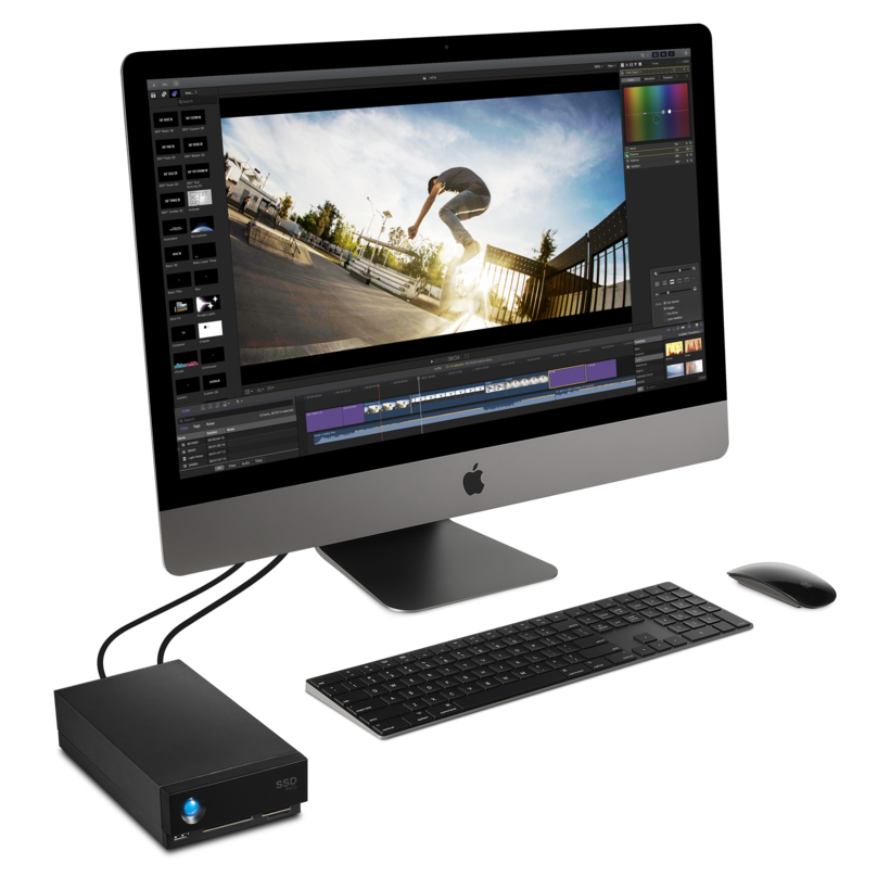 LaCie 1big Dock SSD Pro STHW4000800 - Hard Drive Array - 4 TB - 1 Bay - 4 TB x 1 SSD - USB 3.1, Thunderbolt 3 (external) - with 5 Year Rescue Data Recovery Service Plan